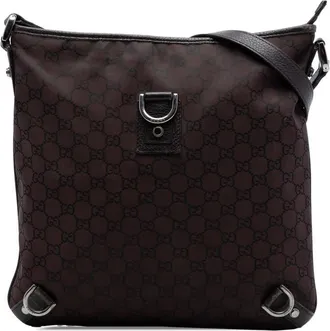 Gucci Pre-owned Gucci GG Nylon Abbey D Ring Crossbody Unisex QRTE1WMFFGAPV85P