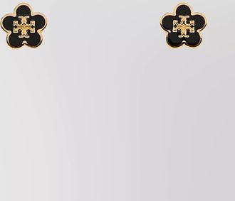 Tory Burch two-tone enamel earrings