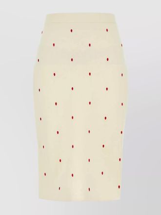 Bottega Veneta embroidered pencil skirt