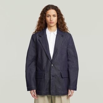 G-Star Oversized Blazer - Donkerblauw - Dames