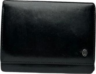 Cartier Pre-owned Wallets, female, Black, Size: ONE SIZE Pre-owned Vintage Leather Wallet