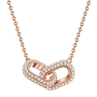 Glanzst&uuml;cke M&uuml;nchen Womens Sterling Silver Necklace - Rose Gold - One Size