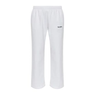 Sporty & Rich Sweatpants uit de The Essentials Collectie - Dames - Broeken - Wit - Maat: M Katoen