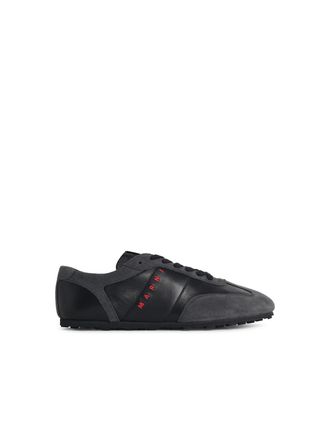 Marni Schwarze und graue Lear-Sneaker Softy Soccer von Marni