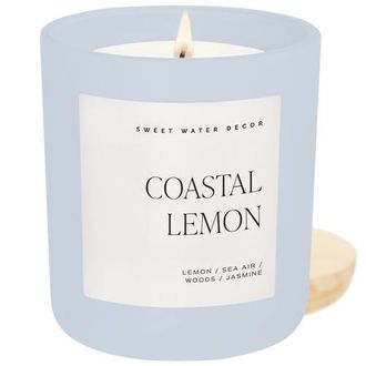Sweet Water Decor Spring and Summer 15 oz Candles in Coastal Lemon at Nordstrom
