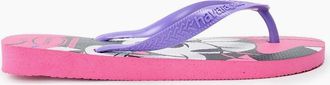 Havaianas Womens Mickey Mouse Graphic Print Flip Flops - Pink - Size: 3/3.5/4