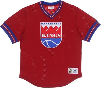 Mitchell & Ness NBA Onverslagen Mesh V-Hals Jas - Heren - Fitness - Veelkleurig - XL - Polyester - Fitness
