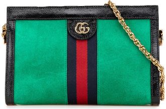 Gucci Pre-owned Gucci Small Suede Ophidia Chain Crossbody Ladies 503877 520981
