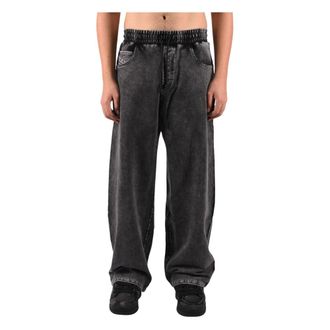 Diesel Sweatpants met denim-effect - Heren - Jeans - Grijs - Maat: L Denim