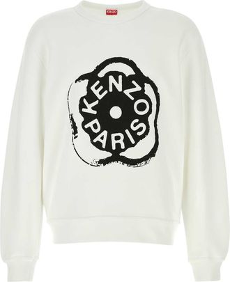 Kenzo White Cotton Sweatshirt