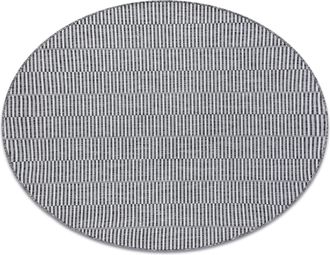RugsX Rugsx - Alfombra De Cuerda Sisal Loft 21198 Circulo Boho Marfil/plateado/gris Grey Circulo 120 Cm
