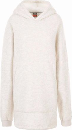 Trespass Mens Trespass Unisex Adult Cosy Marl Fleece Oversized Hoodie - White - Size: 54/56/46/48/50/52/30/42/44/34/36/38/40/32