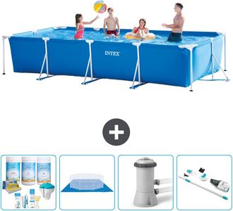 Intex Piscina Con Estructura Rectangular - 450x220x84 Cm - 7-piezas S20849