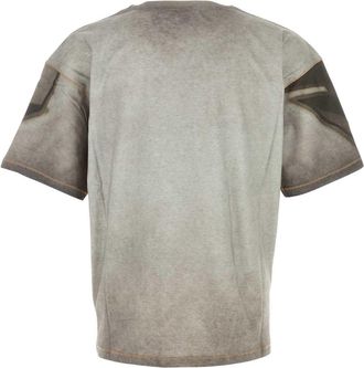Diesel Printed Cotton T-Shirt - Taupe