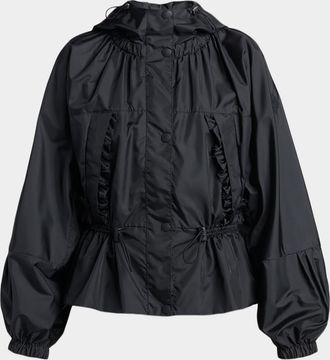 Moncler Imaginaire Canvas Short Parka