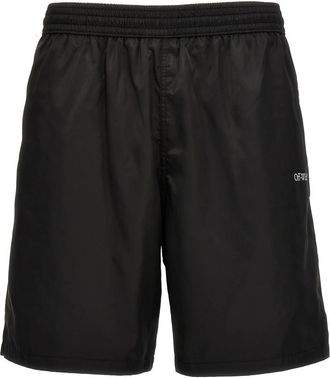 Off-white Heren, Badkleding, Zwart, Maat: S Nylon