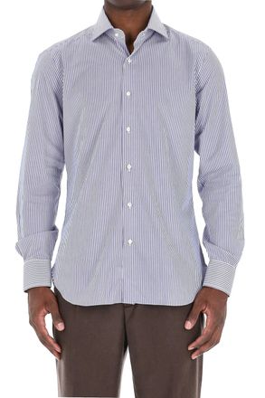 Barba Journey Line Cotton Striped Shirt