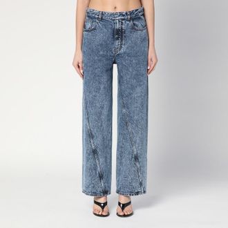 Alaia Twisted stonewashed denim jeans