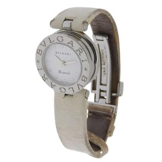 Bulgari Pre-owned Watches, female, White, Size: ONE SIZE Pre-owned B-zero1 Stainless Steel Quartz Watch