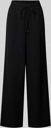 Stehmann Leinenhose mit elastischem Bund Modell Roma in Black, Gr&ouml;&szlig;e 34