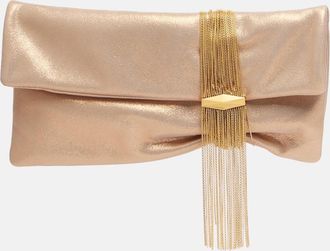 Jimmy Choo London Clutch Zandra Small in suede con cristalli