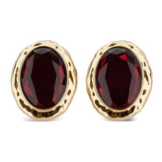 Self Portrait Gehamerde Gouden Oorbellen - Dames - Oorbellen - Veelkleurig - ONE Size - Accessoires