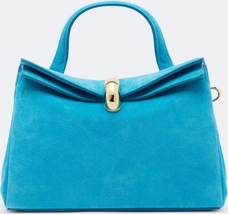 Jacquemus Val&eacute;rie Small suede top-handle bag
