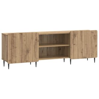 vidaXL Mueble De Tv Roble Artesanal 150 X 31 X 52 Cm Vidaxl