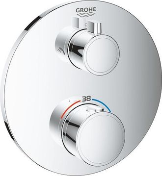 GROHE Mezclador De Ducha Empotrado, Cromo (24076000)