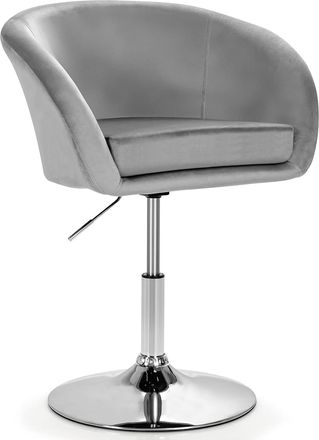 Costway Costway Silla De Bar De Terciopelo Giratoria, Taburete De Ocio De Respaldo Ajustable Con Esponja El&aacute;stica, Apoyabrazos C&oacute;modos, Base Estable, Taburete