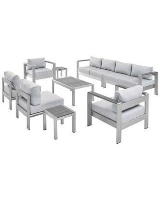 ModWay Shore Sunbrella Outdoor Patio 9-Piece Sectional Sofa Set