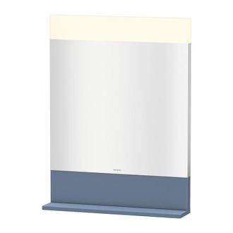 Duravit Espejo Vero Duravit Con Balda Inferior, 7511, 600 Mm, Color (frente/cuerpo): Laca De Alto Brillo Stone Blue - Ve751104747