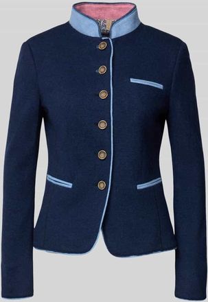 White Label Blazer mit Stehkragen in Marine, Größe 34