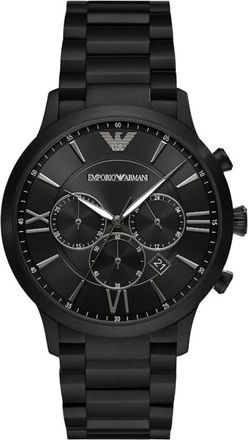 Emporio Armani Ar 11349 Chronograaf Horloge - Heren - Horloges - Zwart - ONE Size - Accessoires