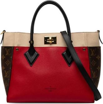 Louis Vuitton Pre-owned On My Side MM - Dames - Vintage Handtas - Rood - ONE Size - Leer - Vintage