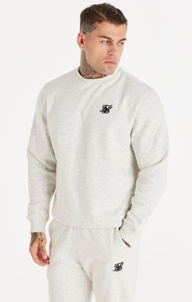 Siksilk Sudadera snow marl esencial para hombre SikSilk L