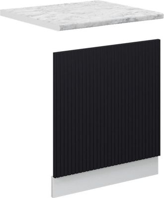 Vicco Panel Frontal Fame-line, Rayas Negras, 60 Cm, Et M&aacute;rmol