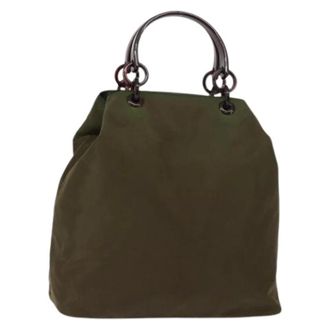 Prada Borsa a mano Pre-owned in nylon - - Pre-owned - Donna - Verde - ONE SIZE