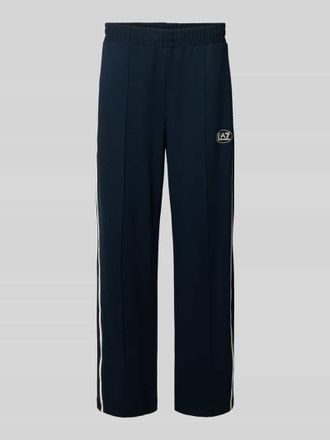 Emporio Armani Trackpants aus Viskose-Mix in Dunkelblau, Gr&ouml;&szlig;e XXXL