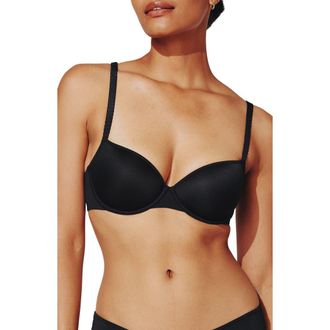 Thirdlove 24/7 Classic Underwire T-Shirt Bra in Black at Nordstrom, Size 32D1/2