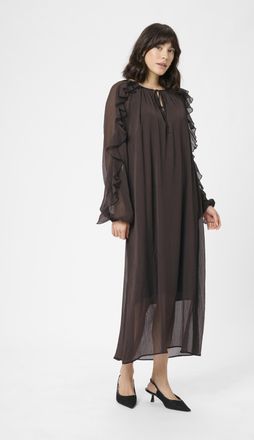 Kaffe Jurk KAmila Jurk A-shape dark brown