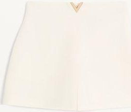 Valentino Crepe Couture Shorts Woman IVORY 36