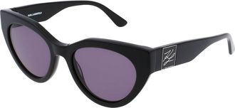 Karl Lagerfeld KL6047S 001 Womens Sunglasses Black Size 52