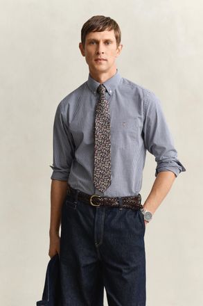 GANT Men Gingham Classic Poplin Shirt (XXXL) PERSIAN BLUE