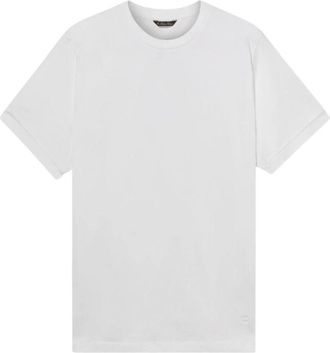 Brooks Brothers Katoenen T-Shirt - Heren - T-shirts - Wit - S - Katoen - Tops