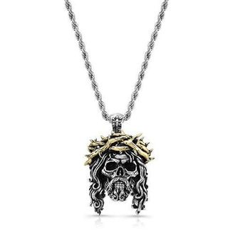 Room101 Jesus Skull Piece Pendant in Silver/gold at Nordstrom