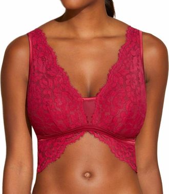 Cosabella Magnolia Curvy Bralette In Deep Ruby