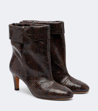 Isabel Marant Botines Eldra de piel grabada