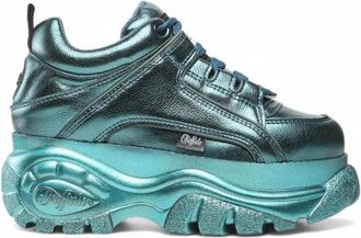 Buffalo Vegan Nappa Olie Schoen in Rubber - Dames - Sneakers - Veelkleurig - 38 EU - Leer - Schoenen