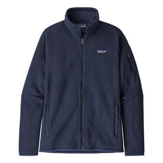 Patagonia Fleece Jackets, female, Blue, Size: S Warm Full-Zip Polyester Fleece Jacket